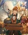 Newt con sus criaturas Newt con sus criaturas